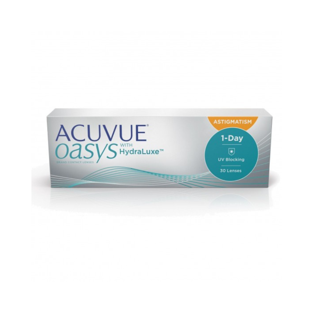 Acuvue® Oasys 1-Day avec HydraLuxe® - Astigmatisme | Boîtes de 30 et 90