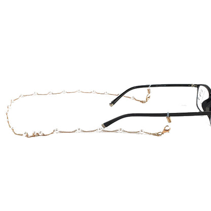 Charmswear - Eyewear Chain (Pearl/Metal) | Model 008