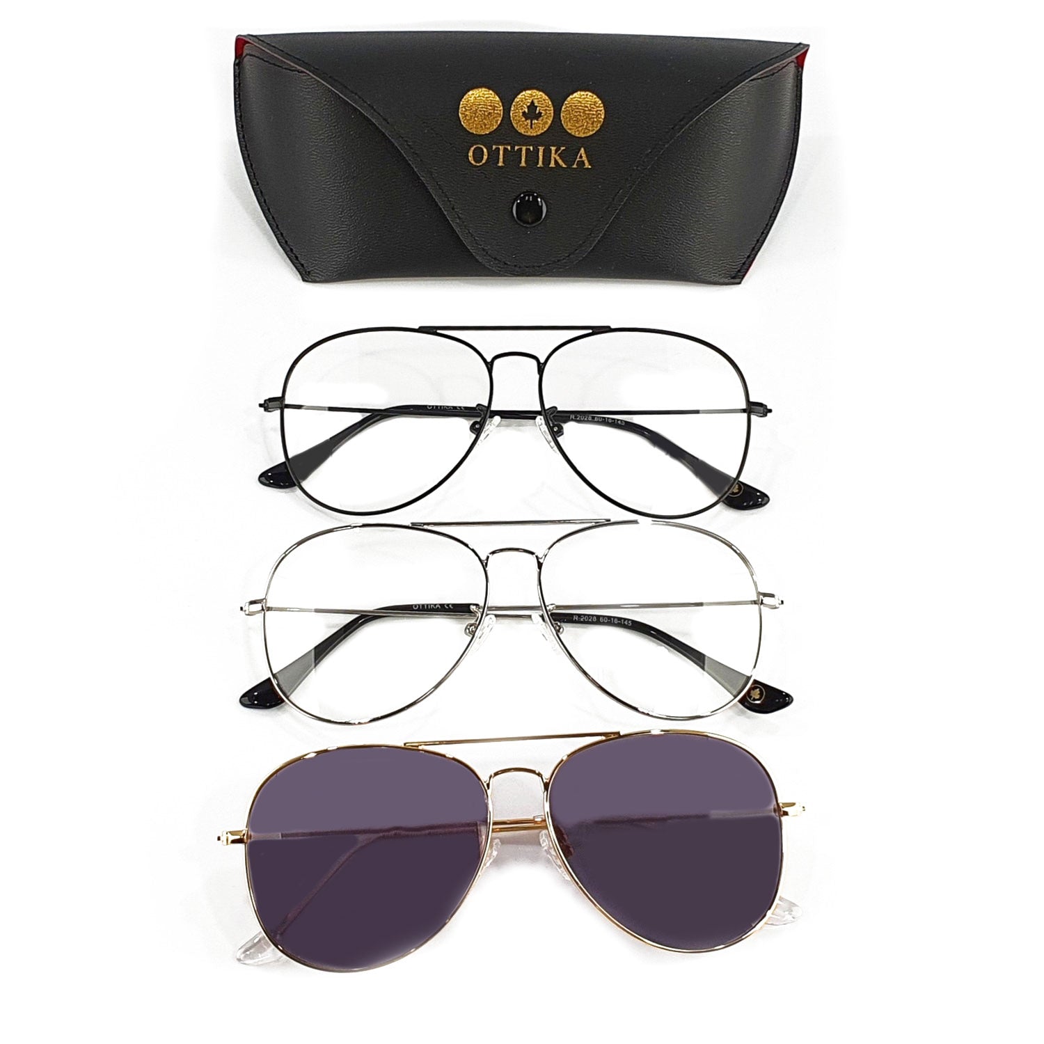 Care by Ottika - Classic Style | Blue Light Blocking &amp; Photochromatic Grey Changeable