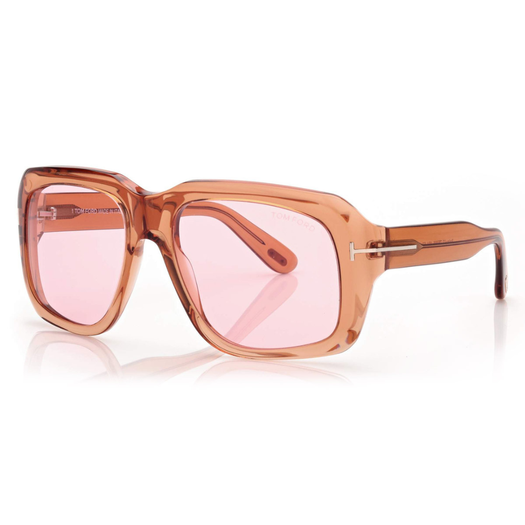 Lunettes de soleil Tom Ford | Modèle FT0885 45Y - Marron Clair Brillant